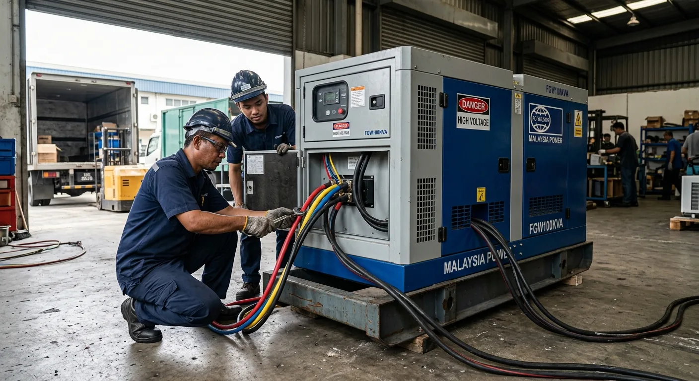 Genset 100 kVA untuk Projek binaan, kilang kecil