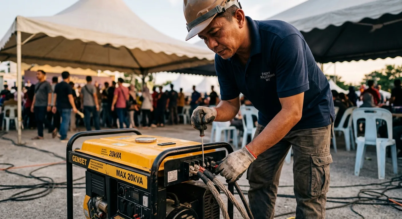 Genset 20 kVA untuk Gerai makan, rumah, event kecil