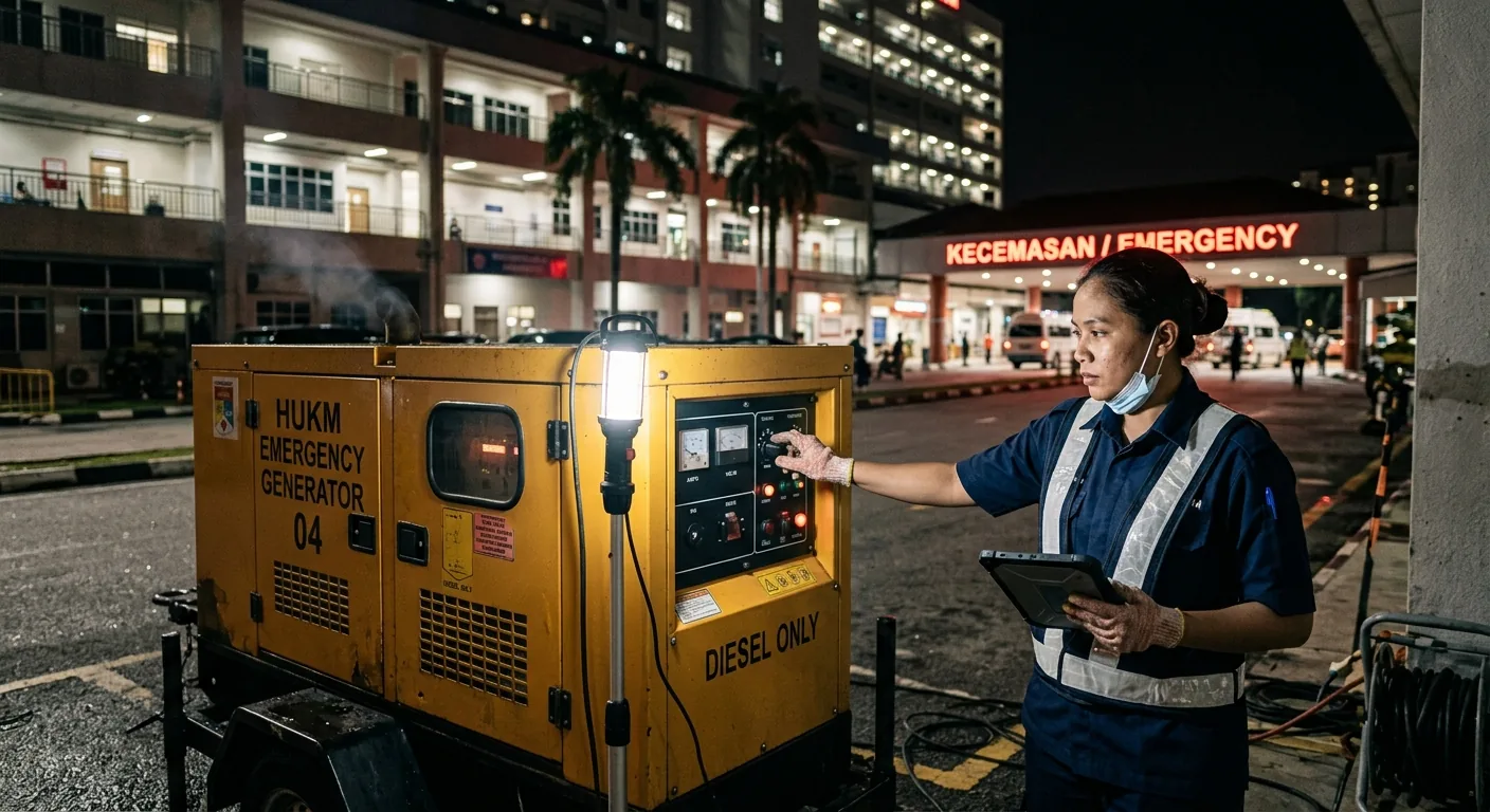 Genset untuk Kecemasan — Blackout TNB, banjir, hospital, data centre
