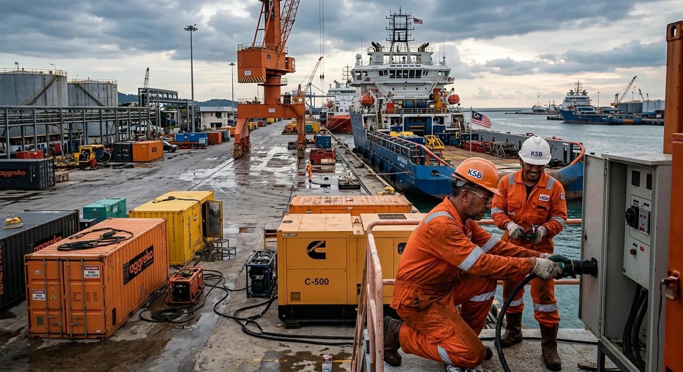 Genset untuk Minyak & Gas — Platform, refinery, pipeline, Pengerang
